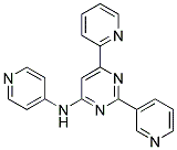 6-PYRIDIN-2-YL-2-PYRIDIN-3-YL-N-PYRIDIN-4-YLPYRIMIDIN-4-AMINE Struktur