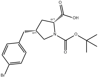 (2S,4S)-4-(4-BROMO-BENZYL)-PYRROLIDINE-1,2-DICARBOXYLIC ACID 1-TERT-BUTYL ESTER