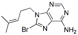 8-BROMO-9-(4-METHYL-PENT-3-ENYL)-9H-PURIN-6-YLAMINE Struktur