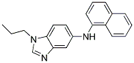 NAPHTHALEN-1-YL-(1-PROPYL-1H-BENZOIMIDAZOL-5-YL)-AMINE Struktur