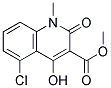 5-CHLORO-4-HYDROXY-1-METHYL-2-OXO-1,2-DIHYDRO-QUINOLINE-3-CARBOXYLIC ACID METHYL ESTER Struktur