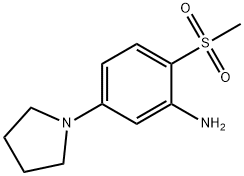 2-METHYLSULFONYL-5-(PYRROLIDIN-1-YL)ANILINE Struktur