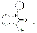 3-AMINO-1-CYCLOPENTYL-1,3-DIHYDRO-INDOL-2-ONE HYDROCHLORIDE Struktur