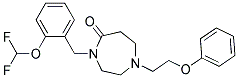 4-[2-(DIFLUOROMETHOXY)BENZYL]-1-(2-PHENOXYETHYL)-1,4-DIAZEPAN-5-ONE Struktur