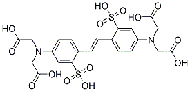 4,4'-DIAMINO STILBENE-2,2'-DISULFONIC ACID N,N,N',N'-TETRA ACETIC ACID Struktur