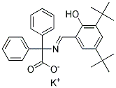 POTASSIUM 2-(3,5-DI-TERT-BUTYL-2-HYDROXYBENZYLIDENEAMINO)-2,2-DIPHENYLACETATE Struktur