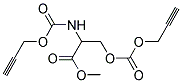 2-PROP-2-YNYLOXYCARBONYLAMINO-3-PROP-2-YNYLOXYCARBONYLOXY-PROPIONIC ACID METHYL ESTER Struktur