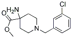 METHYL 4-AMINO-1-(3-CHLOROBENZYL)PIPERIDINE-4-CARBOXYLATE Struktur