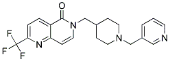 6-([1-(PYRIDIN-3-YLMETHYL)PIPERIDIN-4-YL]METHYL)-2-(TRIFLUOROMETHYL)-1,6-NAPHTHYRIDIN-5(6H)-ONE Struktur