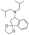 3-(N,N-DIISOBUTYLAMINO)-1,1-(ETHYLENEDIOXY)INDAN Struktur