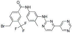 N-[3-([4,5']BIPYRIMIDINYL-2-YLAMINO)-4-METHYL-PHENYL]-4-BROMOMETHYL-3-TRIFLUOROMETHYL-BENZAMIDE Struktur