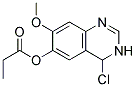 PROPIONIC ACID 4-CHLORO-7-METHOXY-3,4-DIHYDRO-QUINAZOLIN-6-YL ESTER Struktur