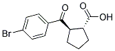 (R,R)-TRANS-2-(4-BROMO-BENZOYL)-CYCLOPENTANECARBOXYLIC ACID Struktur