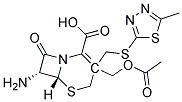 7-amino-3-[(5-methyl-1,3,4-thiadiazol-2-yl)thiomethyl]-cephalosporanic acid Struktur