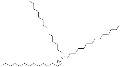 Tritetradecyl methyl ammonium bromide Struktur