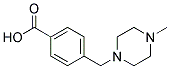 N[(4-Carboxyphenyl)Methyl]-N4-Methyl Piperzine Struktur