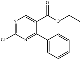 ETHYL 2-CHLORO-4-PHENYLPYRIMIDINE-5-CARBOXYLATE Structure