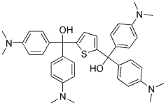 ALPHA,ALPHA,ALPHA',ALPHA'-TETRAKIS[4-(DIMETHYLAMINO)PHENYL]-2,5-THIOPHENEDIMETHANOL Struktur