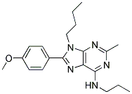 9-BUTYL-8-(4-METHOXYPHENYL)-2-METHYL-N-PROPYL-9H-PURIN-6-AMINE Struktur