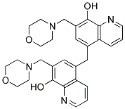 7,7'-DI(MORPHOLIN-4-YLMETHYL)-5,5'-METHYLENE-BIS(8-HYDROXYQUINOLINE) Struktur