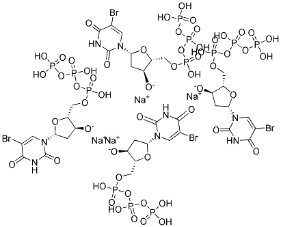 5-BROMO-2'-DEOXY-URIDINE-5'-(TETRAHYDROGEN TRIPHOSPHATE), TETRASODIUM SALT Struktur