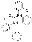 N-(5-METHYL-3-PHENYLISOXAZOL-4-YL)OXO(DIPHENYL)PHOSPHORANECARBOXAMIDE, TECH Struktur