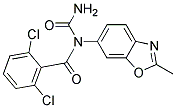 N-(2,6-DICHLOROBENZOYL)-N,-(2-METHYL-1,3-BENZOXAZOL-6-YL)UREA Struktur