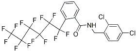 N-(2,4-DICHLOROBENZYL)-2-(1,1,2,2,3,3,4,4,5,5,6,6,6-TRIDECAFLUOROHEXYL)BENZAMIDE, TECH Struktur