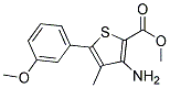 METHYL 3-AMINO-4-METHYL-5-(3-METHOXYPHENYL)THIOPHENE-2-CARBOXYLATE Struktur