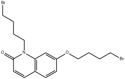 N-(4-BROMOBUTYL)-7-(4-BROMOBUTOXY)-QUINOLINE-2(1H)-ONE