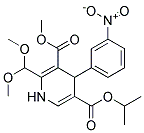 4-(3-NITROPHENYL)-2-DIMETHOXYMETHYL-1,4-DIHYDROPYRIDINE-3,5-DICARBOXYLIC ACID 5-ISOPROPYL ESTER 3-METHYL ESTER Struktur