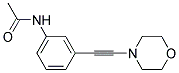 N-[3-(2-MORPHOLINOETHYNYL)PHENYL]ACTEAMID Struktur