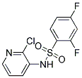 N1-(2-CHLORO-3-PYRIDYL)-2,4-DIFLUOROBENZENE-1-SULPHONAMIDE Struktur