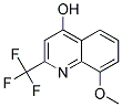 4-HYDROXY-8-METHOXY-2-(TRIFLUOROMETHYL)QUINOLIN Struktur