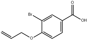 4-(アリルオキシ)-3-ブロモ安息香酸 化學構造式