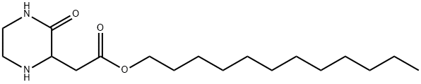 DODECYL 2-(3-OXO-2-PIPERAZINYL)ACETATE Struktur