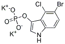 5-Bromo-4-chloro-3-indolyl phosphate potassium salt Struktur