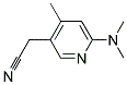 6-(N,N-Dimethylamino)-4-methyl-3-pyridineacetonitrile  Struktur