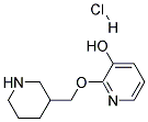 2-(Piperidin-3-ylmethoxy)pyridin-3-ol hydrochloride Struktur