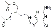 9-(4-Acetoxy-3-Acetoxymethylbutyl)-2-Amino-6-Chloropurine Struktur