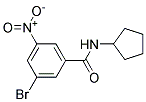 3-Bromo-N-cyclopentyl-5-nitrobenzamide Struktur