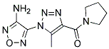 3-Amino-4-[5-methyl-4-(pyrrolidin-1-ylcarbonyl)-1H-1,2,3-triazol-1-yl]-1,2,5-oxadiazole Struktur