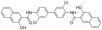 2-naphthalenecarboxamide,N,N'-(3,3'-dichloro(1,1'-biphenyl)-4,4'diyl)bis(3-hydroxy- Struktur