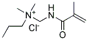 METHACRYLAMIDOPROPYLTRIMETHYLAMMONIUM CHLORIDE, 50% SOLN. IN WATER Struktur