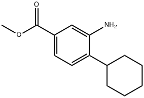 3-AMINO-4-CYCLOHEXYL-BENZOIC ACID METHYL ESTER Struktur