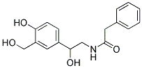 N-[2-HYDROXY-2-(4-HYDROXY-3-HYDROXYMETHYL-PHENYL)-ETHYL]-2-PHENYL-ACETAMIDE Struktur