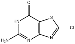 5-AMINO-2-CHLORO-2,3-DIHYDROTHIAZOLO[4,5-D]PYRIMIDINE-7-(6H)-ONE Struktur