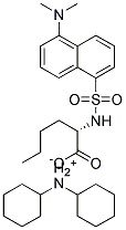 DANSYL-(D,L)-NORLEUCINE DICYCLOHEXYLAMMONIUM SALT Struktur