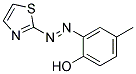 4-METHYL-2-(2-THIAZOLYLAZO)-PHENOL Struktur