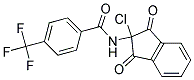 N-(2-CHLORO-1,3-DIOXO-2,3-DIHYDRO-1H-INDEN-2-YL)-4-(TRIFLUOROMETHYL)BENZAMIDE, TECH Struktur